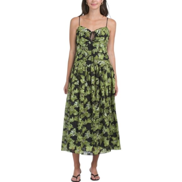 ENDLESS ROSE Front Cut Out Floral Maxi Dress - Picture 1 of 4